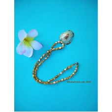 Abalone Golden Opihi Turtle Necklace